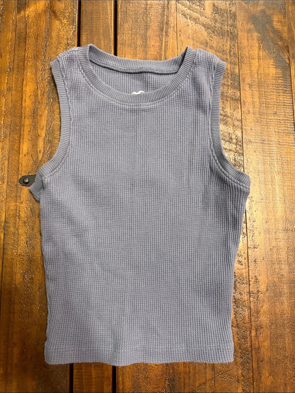 Hollister Waffle Knit Tank Top - Lavender Blue